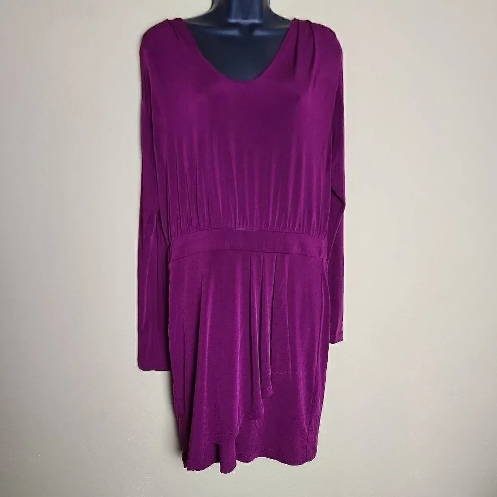BCBGeneration Purple Long Sleeve Dress